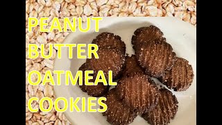 How to make PEANUT BUTTER OATMEAL COOKIES, without flour or sugar