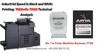 Industrial Speed ​​in Black and White Printing Kyocera TASKalfa 7003i Technical Analysis 02125917222