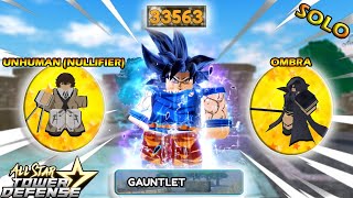 (GAUNTLET) Solo Gauntlet Mode With Goku 7Star (33k+ Seconds)| SoloGamePlay | All Star Tower Defense