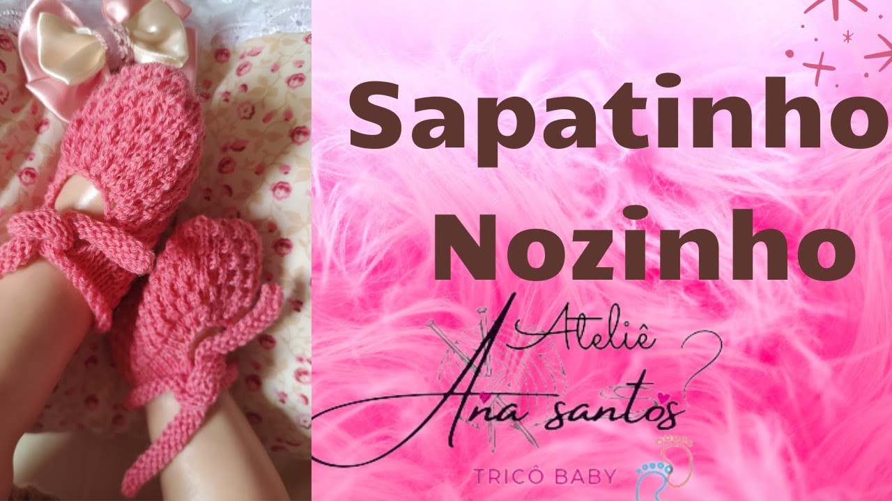 sapatinho nozinho super fácil. faça e venda.