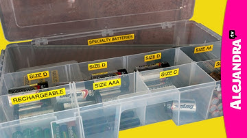 How to Organize Batteries (Part 9 of 9 Home Office Organization Series)