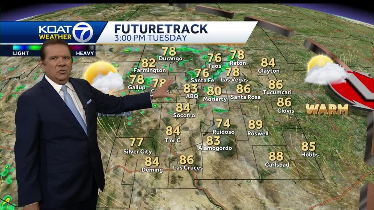 Mostly dry with gusty isolated storms - YouTube