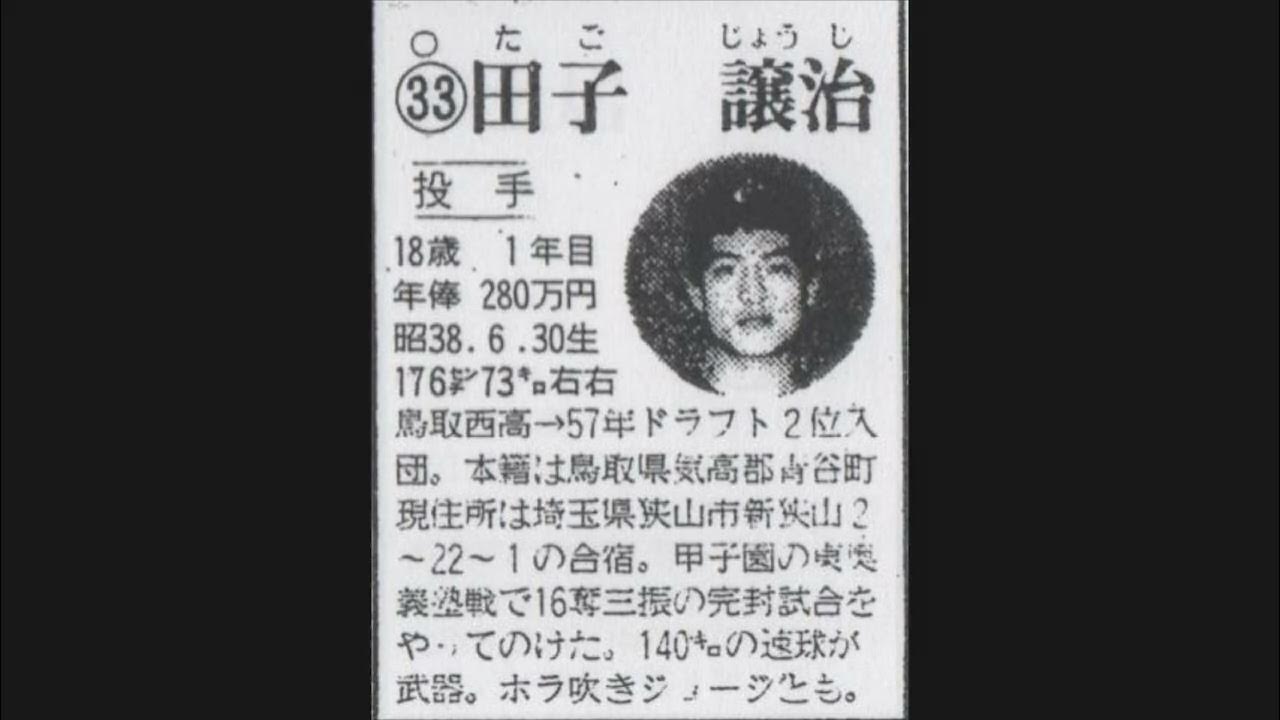 1982年 ロッテオリオンズ『選手名鑑』 YouTube