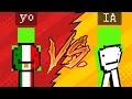 Juege un PvP con 5 IA en Minecraft