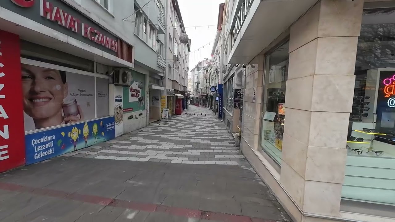 Bolu Şehir Merkezi Yürüyüş Turu | 4K Gerçek Cadde Atmosferi | A Day in Bolu Turkey | 4K Walking