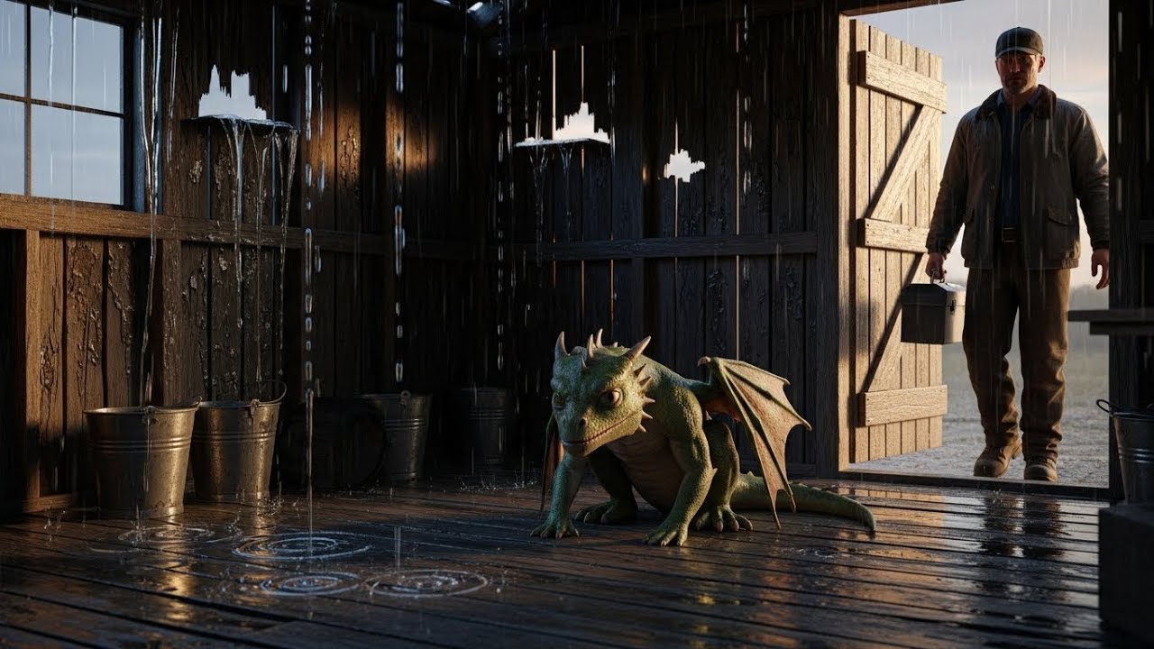 A Little Dragon’s Roof Kept Dripping… Until a Human Neighbor Fixed What Was Really Broken