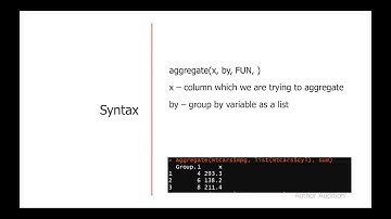 Pluralsight audition - aggregate function in R