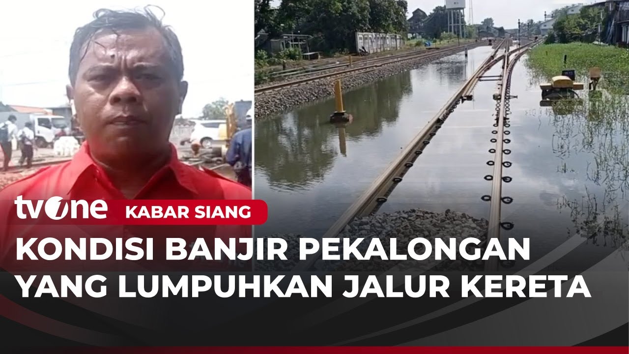 Banjir Pekalongan Ganggu Jadwal Kereta | Kabar Siang