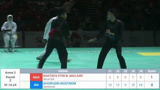 Khoirudin Mustakim (INA) VS Mastafa Fitri B M (MAS) - 18th World Championship 2018 Pa