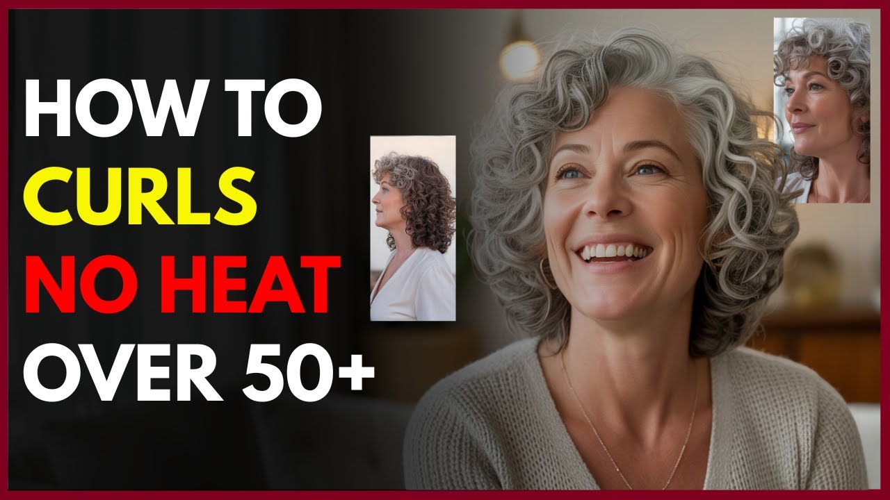 4 способа укладки натуральных кудрявых волос после 50 лет без повреждений (БЕЗ ИСПОЛЬЗОВАНИЯ ТЕПЛ...