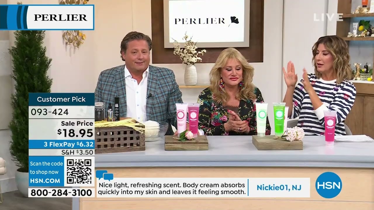 Perlier 2piece Verbena Body Cream   Shower Gel Set