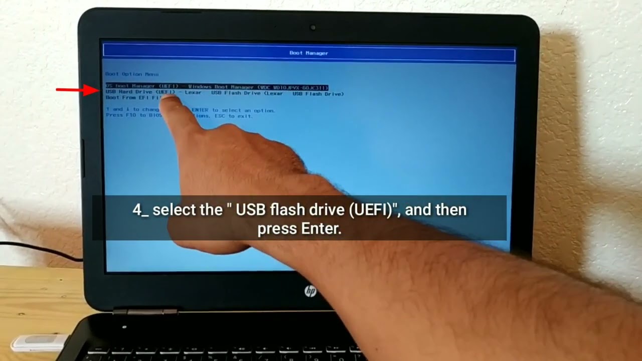 HOW TO- Windows 10 Install IN 3 MINUTES USB / HP Pavilion 23 - YouTube