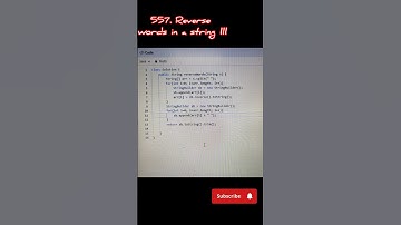 557. Reverse words in a string lll | Leetcode problem solving #leetcode #java