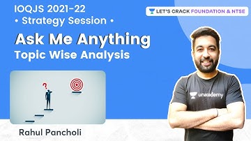 AMA Session: IOQJS 2021-22 Topic Wise Analysis | Physics | Rahul Pancholi