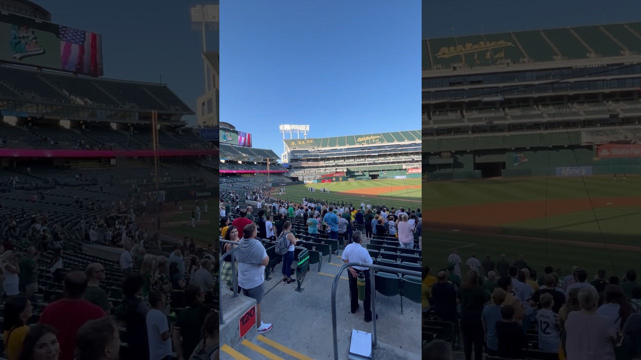 Baseball Game at Oakland County Coliseum 🇺🇸