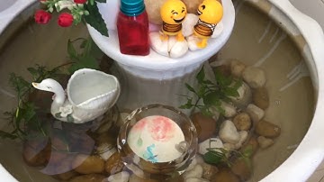 #03_Làm tiểu cảnh thác nước đổ ở ban công,lặng nhìn cuộc sống nhẹ nhàng trôi...