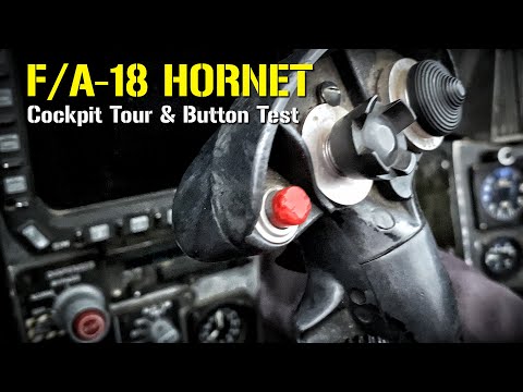 REAL F/A-18 HORNET | COCKPIT TOUR & BUTTON TEST | 4K