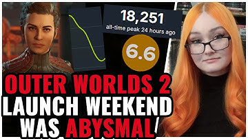 AWFUL Outer Worlds 2 Launch Weekend Playercounts & Scores, Woke Obsidian Can Only Produce DUDS Now