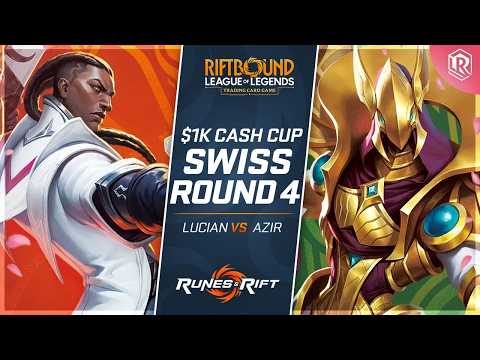 $1K Riftbound Cash Cup - Lucian vs Azir - Round 4 | Spiritforged