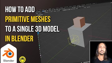 Blender tip: How to add primitive meshes to a single 3D model in Edit Mode