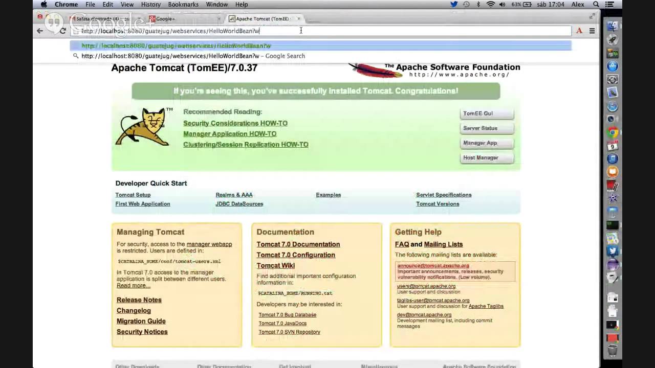Java Day Guatemala 2013 Session 1 Apache TomEE - YouTube