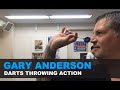 Gary anderson darts throwing action slowmo
