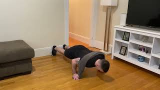Towel Push Up ISO Hold