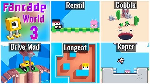 Fancade Gameplay Walkthrough World 3 Complete - Tutorial