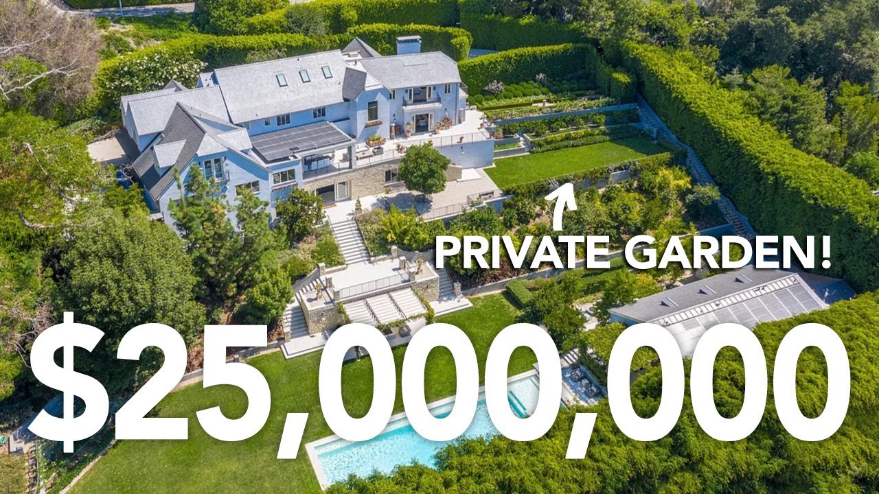 Step inside this Beverly Hills MEGA MANSION with its very own private gym, spa, pool cabana & MORE!