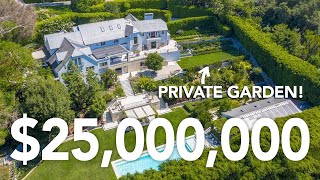 Step inside this Beverly Hills MEGA MANSION with its very own private gym, spa, pool cabana & MORE!