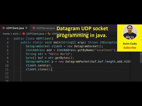 Datagram UDP socket programming in java