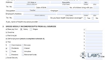 Form CJD301S Financial Statement Short Form