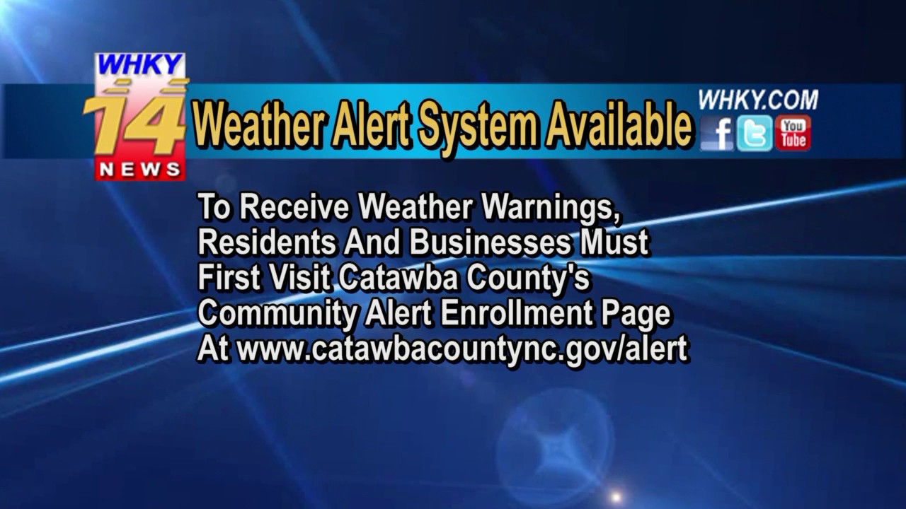 Catawba County Residents Encouraged To Sign Up For Weather Warnings