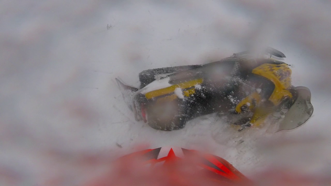 SNOWMOBILE ACCIDENT Snowmobiling footage YouTube