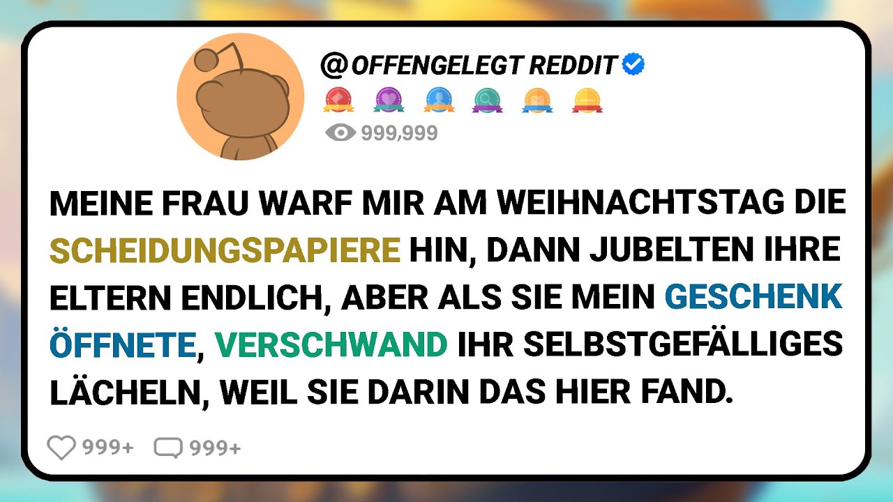 Meine Frau Warf Mir Am Weihnachtstag Die Scheidungspapiere Hin, Dann Jubelten Ihre Eltern.....