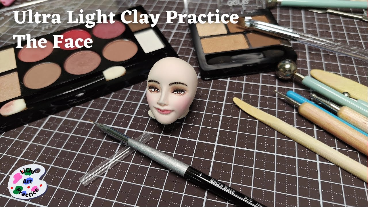 Ultra (Super) Light Clay Practice - The Face - YouTube