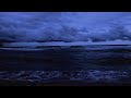 🌌🌊 Midnight Ocean Waves in the Storm | Relaxing Sea Sounds for Sleep &amp; Stress Relief