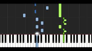 The Tearsmith - Nica's Theme - Piano cover - Synthesia Tutorial - Sheet music Resimi