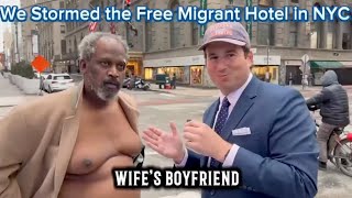 Will NYC Migrant Hotel Let HOMELESS MAN In?!