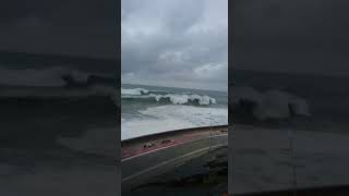 Brutal oleaje en San Sebastián Octubre 2018