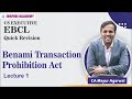 Benami Transaction Prohibition Act Lecture 1 |CS Executive EBCL | CA Mayur Agarwal