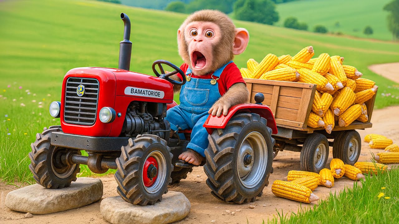 Monkey Co Co’s Corn Harvest Turns Chaotic as Unexpected Problems Hit One After Another! 😱🔥