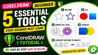 CorelDRAW Tutorial Bangla | Outline, Fill, Smart Fill Tool for Beginners
