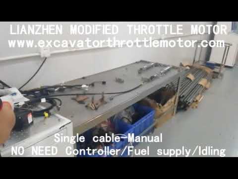 Modified throttle motor - Single cable manual - YouTube