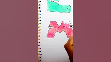 Alphabet Lore drawing and coloring #drawing #alphabetlore #drawingtutorial #easydrawing #coloring