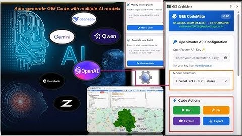 GEE CodeMate your Ai Assistant for Google Earth Engine with multiple Ai models