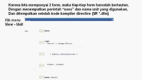 DELPHI : panduan pemrograman - belajar Delphi Basic