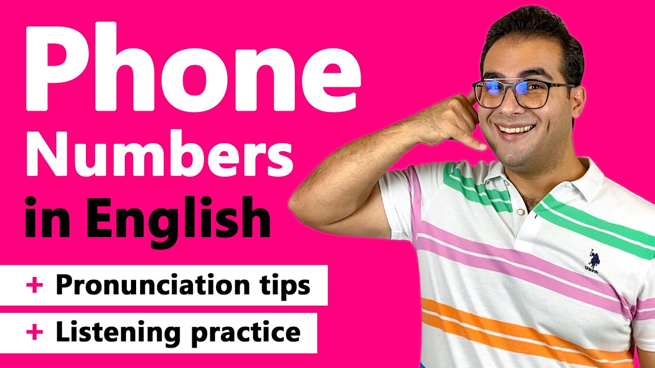 How To Say Phone Numbers Telephone Numbers In English YouTube