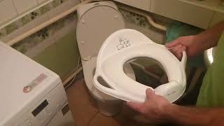 Детская мягкая накладка на унитаз "Кролики" TEGA BABY. Обзор+ссылка на магазин