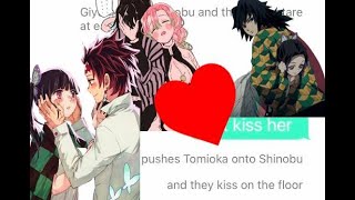 Spin the bottle // demon slayer sleepover part 2 // giyushino, tankana, obamitsu, Inoaoi, zenko